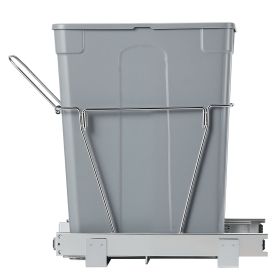 Pullout Trash Can for Kitchen Cabinets, 35 QT Garbage Waste Recycling Bin, Under Mount Waste Container