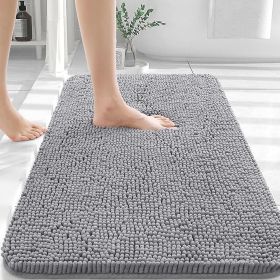 Bathroom Rugs 30x20, Extra Soft Absorbent Chenille Bath Rugs, Rubber Backing Quick Dry, Machine Washable Bath Mats for Bathroom Floor, Tub and Sh