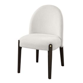 Clayten Beige Fabric Side Chair (Set of 2)