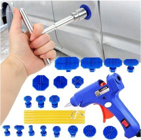 Dent Removal Kit for Car Suction Dent Puller Small Hail Dent Repair Kit Include T Bar Dent Puller and 18 Auto Dent Pulling Tabs (size: 25pcs)